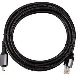 Кабель PowerPlant USB Type-C - RJ45, 3 м