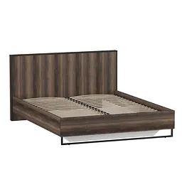 Ліжко двоспальне Moreli Forte F-0010 у стилі Loft на металевих ніжках 1680х980х2126 мм Дуб Кверкус