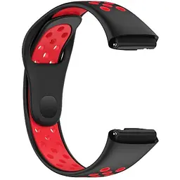 Ремінець DK для Xiaomi Redmi Watch 3 Active / 3 Lite Silicone Sport Band Nike (black / red) - мініатюра 2