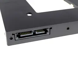 Кишеня для 2.5 SATA HDD SSD h=12.7mm устанавливается замість SATA-привода ноутбука Second HDD Caddy Optibay матовий - мініатюра 4