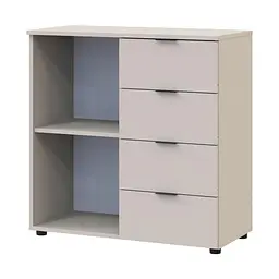 Комод Doros Рон 1 1 фасад 4 шухляди Кашемір 80х38х81 (41516043) - мініатюра 3