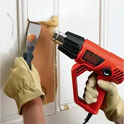 Пістолет гарячого повітря - фен мережевий Black+Decker (KX2001) - мініатюра 3