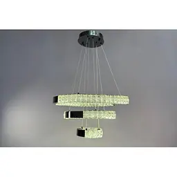 Люстра Linisoln 7968-60*40*20 BK метал, кришталь, LED, чорний, 1 лампа