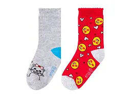 Дитячі шкарпетки LYCRA emoji Кицька 31-34
