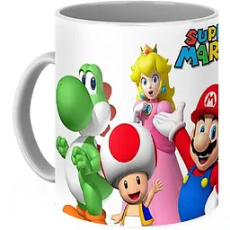 Кухоль GeekLand Super Mario Bros Луїджі, Йоші, Піч Games SM 02.07 330 мл білий - мініатюра 3