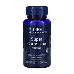 Вітамінно-мінеральний комплекс Life Extension Супер Карнозин, Super Carnosine, 500 мг, 60 вегетаріанських (LEX-20206)