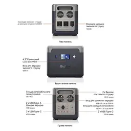 Портативна зарядна станція BigBlue CP2500 2500W 1843Wh (42-00105) - мініатюра 10