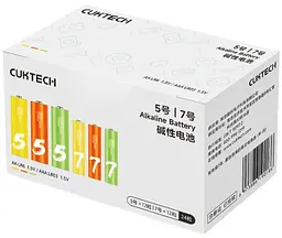 Батарейки набір 24 ​​штук CUKTECH Rainbow AA/AAA Alkaline (B10) 24шт/блістер