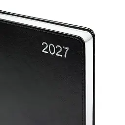 Діловий блокнот Leo Planner твердий А5 датований 2027 City 252754 368 аркушів чорний - мініатюра 3