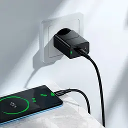 Адаптер мережевий HOCO Leader single port charger CS93A 1Type-C, 20W/3A, PD - мініатюра 3