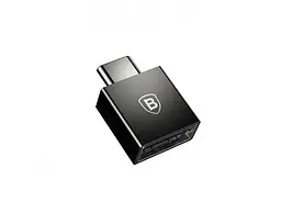 Перехідник Baseus Exquisite Type-C Male Female to USB Black CATJQ-B01 10904 - мініатюра 3