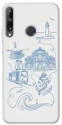 TPU чохол Demsky Southern pearl для Huawei P40 Lite E / Y7p (2020)