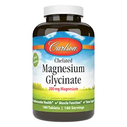 Хелатний магній гліцинат Carlson Chelated Magnesium Glycinate - 180 tabs