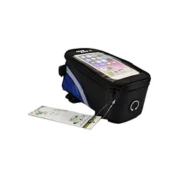 Велосумка нарамна Good Bike під смартфон 4.8 Black/Blue (94882-IS) - мініатюра 2