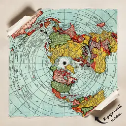 Інтер'єрна картина Карта Глісона, пласка Земля, Alexander Gleason, Flat Earth Map (1892), 85×60 см (id6151) - мініатюра 6