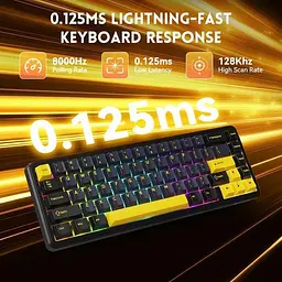 Клавіатура Attack Shark X65 RGB HE Magnetic Switch (AS-6972792470535-SB-UA) Starry Black (G-000004488) - мініатюра 5