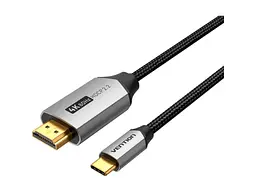 Кабель Vention USB Type-C to HDMI V2.0 2m Grey (CRBBH) - мініатюра 2