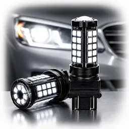 Автолампа світлодіодна LED Одноконтакна 12/24V W21 63x2835SMD білий 1 шт (T20)