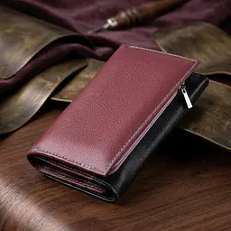 Місткий шкіряний гаманець у три складання для жінок ST Leather 19444 різнокольоровий - мініатюра 4