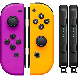 Геймпад Nintendo Joy-Con (L/R гемпад) Neon Purple/Neon Orange [86914] - мініатюра 2