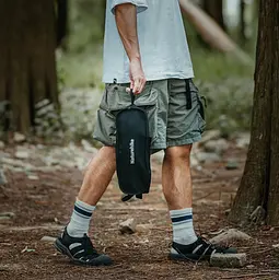 Крісло складане Naturehike Clamshell 001 Triangle Folding Moon Chair Чорний - мініатюра 9