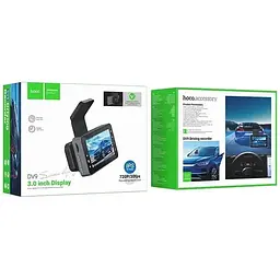 Відеореєстратор для авто Hoco DV9 3-inch screen driving recorder (720P) - мініатюра 7