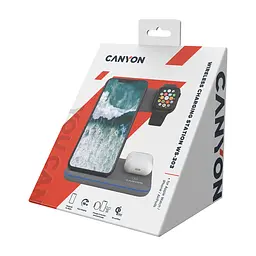 Зарядний пристрій Canyon WS-303, 3in1 Wireless Dark Grey (CNS-WCS303DG) - мініатюра 7