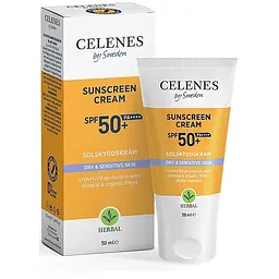 Сонцезахисний крем Celenes SPF 50+ для сухої та чутливої шкіри 50 мл - мініатюра 2