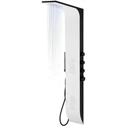 Душова панель Corsan Duo black white LED A777MWHBLLED, Білий