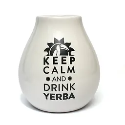 Калебас керамічний Keep Calm, 350 мл - Кавовий - мініатюра 9