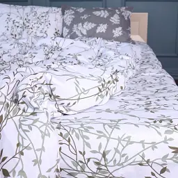 Підковдра MirSon 17-0668 Grey Blooms бязь 110х140 см (2200009957888) - мініатюра 2