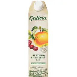 Сік Galicia Яблучно-вишневий прямого віджиму 1 л (549567) - мініатюра 2