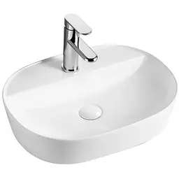 Раковина накладна Mixxus Premium ELLIPSE-0203 з отвором під змішувач (MP6678)