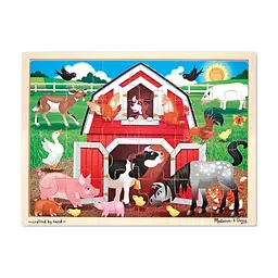 Пазл Melissa&Doug в рамці Ферма, 24 елемента (MD19061)