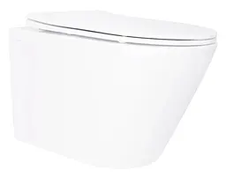 Унітаз підвісний Qtap Swan Ultra Quiet White, з сидінням Slim Duroplast/ Soft-close/ Quick Release QT16335180W