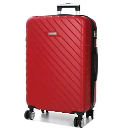 Валіза середня M ABS-пластик Madisson Snowball 03403 68х44х27см 68+13л Червоний