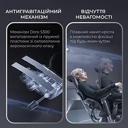Ігрове крісло Sihoo DORO S300 Mesh Dark Grey (S300-M201) - мініатюра 12