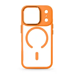 Чехол Apple iPhone 17 Pro, Unit MagSafe, оранжевый, прозрачный, магсейф, противоударный, магнитный, панель-накладка с поддержкой MagSafe, с поддержкой беспроводной зарядки, TPU+PC, защита всего корпуса, ударопрочный, ArmorStandart (ARM86624)