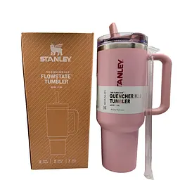 Термокухоль Stanley Quencher ProTour Flip Straw Tumbler з неіржавкої сталі 1,18 л pastel pink KT7001959