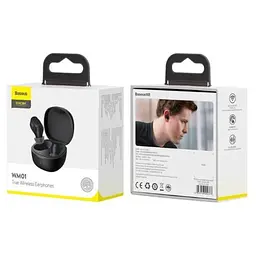 Бездротові навушники Baseus Bowie WM01 True Wireless Earphones Black (NGTW370001) - мініатюра 7