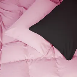 Постільна білизна MirSon 002-008 Black/Pink Фланель 2 x 160 x 220 Сімейний Євро (2200009661884)
