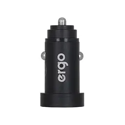 АЗУ ERGO ECC-224 Mini 2.4A 2xUSB Car Charger (black) - мініатюра 4