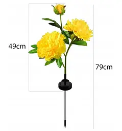 Світильники садові на сонячній батареї Garden Peony Light 2 шт вуличні - мініатюра 2