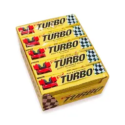 Жувальна гумка Turbo NEW Soft Bubble Gum No Sticking зі смаком tutti frutti упаковка 5 штук 22.5г - мініатюра 6