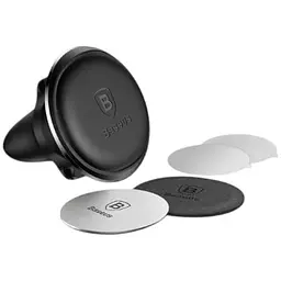 Автотримач Baseus Magnetic Air Vent Car чорний (SUGX020001)  - мініатюра 2