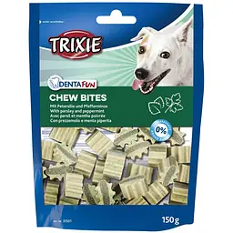 Ласощі для собак Trixie Denta Fun Chew Bites 150 г (петрушка і м'ята)
