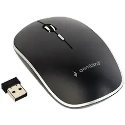 Миша Gembird MUSW-4B-01 бездротова чорний dpi 1600 USB 2xAAА (MUSW-4B-01)