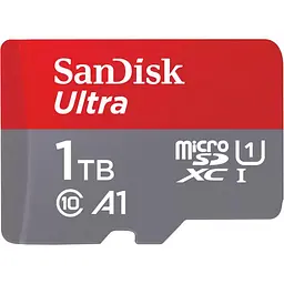 Карта пам'яті SanDisk microSDXC Ultra 1TB UHS-I U1 A1 + SD Adapter (SDSQUAC-1T00-GN6MA) [174387] - мініатюра 3