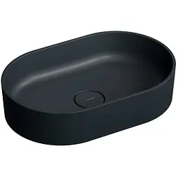 Умивальник Omnires Ovo 55x36 black lava OVOUNBLV, Чорний матовий