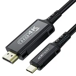 Дата кабель Acefast C1-10 USB-C to HDTV 1.8 м Black - мініатюра 3